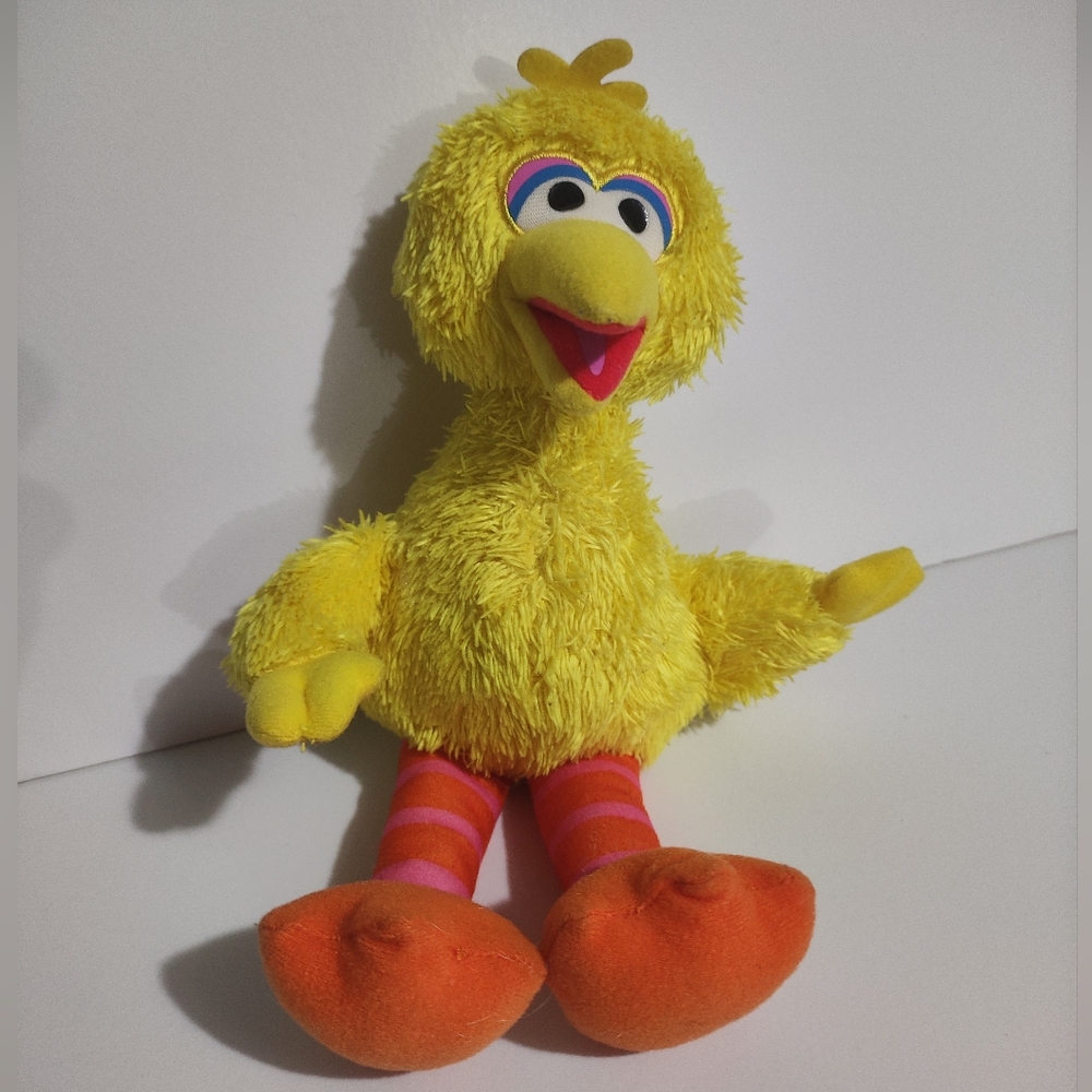 11'' GUN BIG BIRD PLUSH SESAME STREET STUFFED ANIMAL MUPPET YELLOW ORANGE